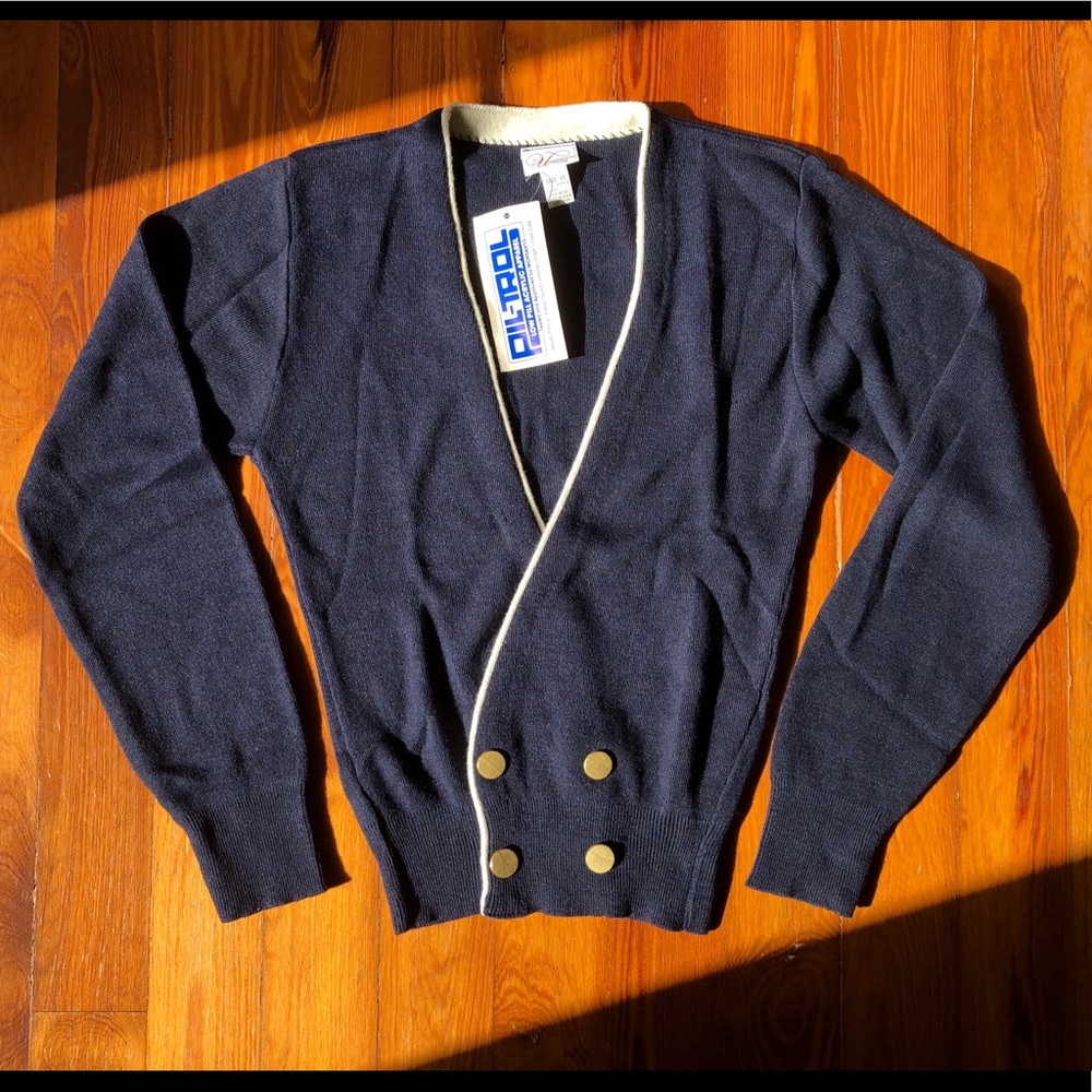 Vintage Navy Uniform Sweater
